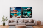 Quadro Decorativo Natureza Praia de Pedras - Composição 84