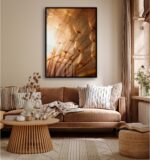 Quadro Decorativo Dente de Leão ao Pôr do Sol