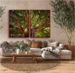 Quadro Decorativo Árvore com Folhas - Composição 90