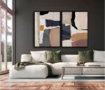 Quadro Decorativo Formas Abstratas Orgânica - Composição 180