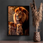 Quadro Decorativo Leões