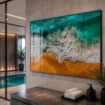 Quadro Decorativo Natureza Areia e Mar