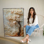 Quadro Decorativo Arvore da Vida Flores 3D - Imagem 5