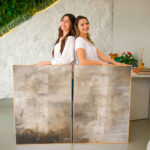 Quadro Decorativo Textura Areia Dourada - Composição 251 - Imagem 4