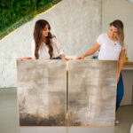 Quadro Decorativo Textura Areia Dourada - Composição 251 - Imagem 2