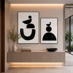 Quadro Decorativo Escandinávia Formas Geométrica - Composição 122 (70x100cm e 70x50cm)
