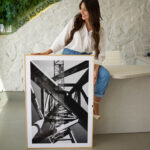 Quadro Decorativo Aço e Perspectiva - Imagem 2
