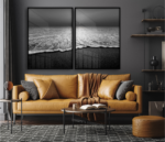 Quadro Decorativo Sea Black and White - Composição 276